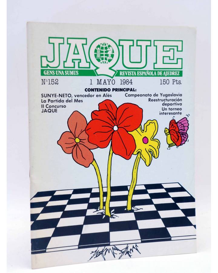 Cubierta de JAQUE REVISTA ESPAÑOLA DE AJEDREZ 152 (Vvaa) Caisa 1984