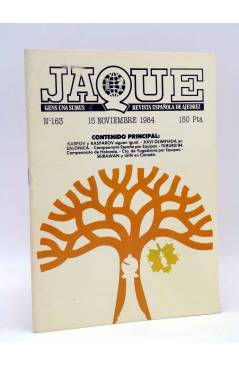 Cubierta de JAQUE REVISTA ESPAÑOLA DE AJEDREZ 163 (Vvaa) Caisa 1984