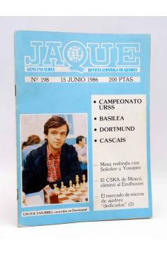 Cubierta de JAQUE REVISTA ESPAÑOLA DE AJEDREZ 198 (Vvaa) Caisa 1986
