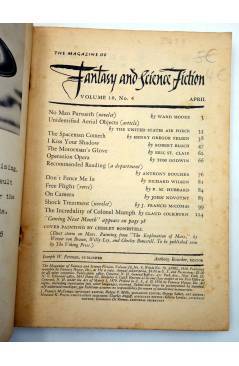 Muestra 1 de THE MAGAZINE OF FANTASY AND SCIENCE FICTION VOL 10 Nº4. 20546. Fantasy 1956. ORIGINAL USA. EN INGLÉS
