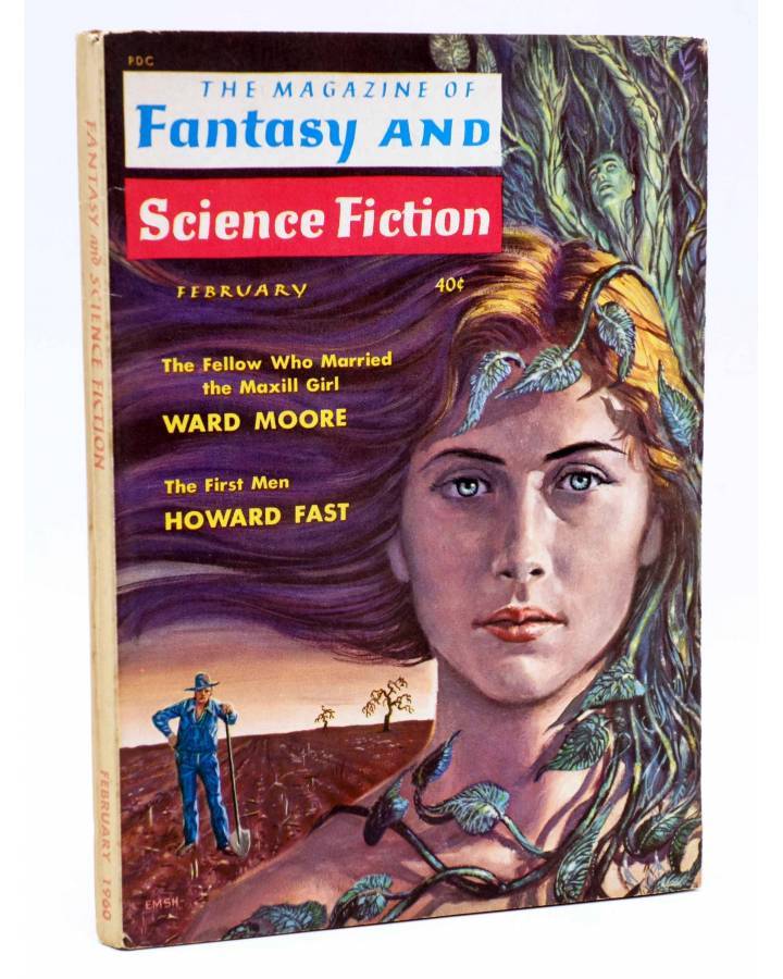Cubierta de THE MAGAZINE OF FANTASY AND SCIENCE FICTION VOL 18 Nº2. 21947. Fantasy 1960. ORIGINAL USA. EN INGLÉS