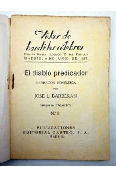 Muestra 1 de LOS SIETE NIÑOS DE ÉCIJA 8. EL DIABLO PREDICADOR (José L. Barberán / Palacios) Castro 1931