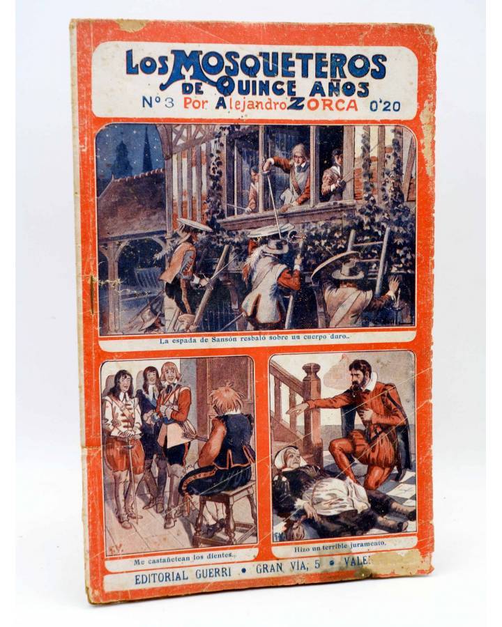 Cubierta de LOS MOSQUETEROS DE QUINCE AÑOS 3 (Alejandro Zorca) Guerri Circa 1920