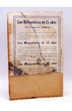 Contracubierta de LOS MOSQUETEROS DE QUINCE AÑOS 3 (Alejandro Zorca) Guerri Circa 1920