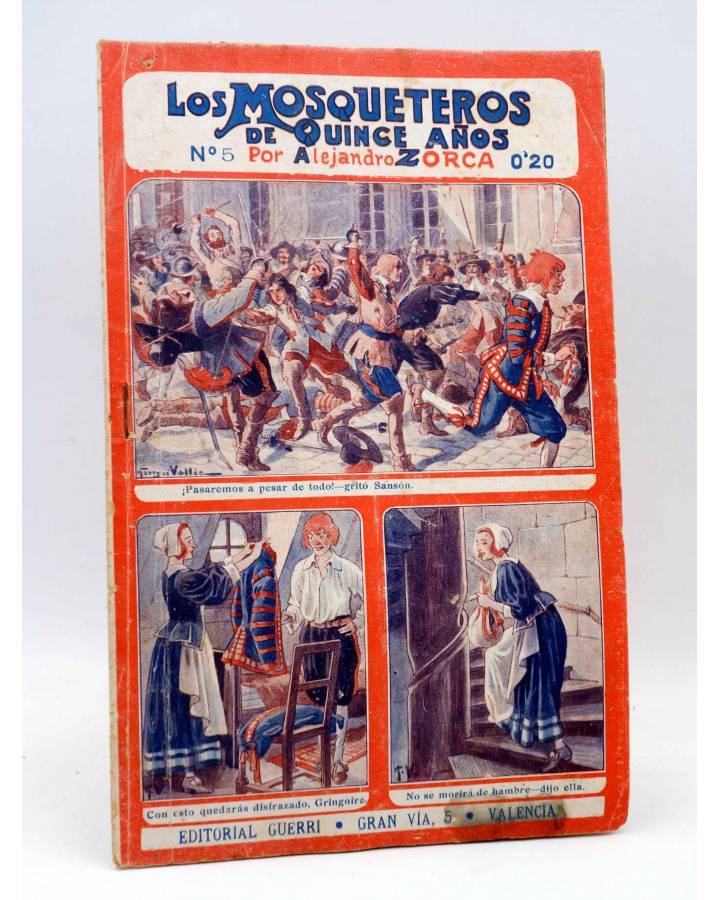 Cubierta de LOS MOSQUETEROS DE QUINCE AÑOS 5 (Alejandro Zorca) Guerri Circa 1920
