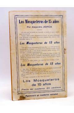 Contracubierta de LOS MOSQUETEROS DE QUINCE AÑOS 5 (Alejandro Zorca) Guerri Circa 1920