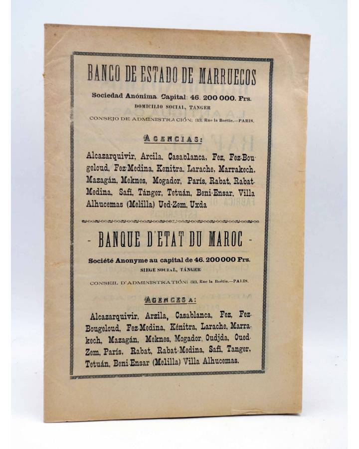 Cubierta de MAURITANIA REVISTA MENSUAL ILUSTRADA 91. TANGER MARRUECOS (Vvaa) PP Franciscanos 1935