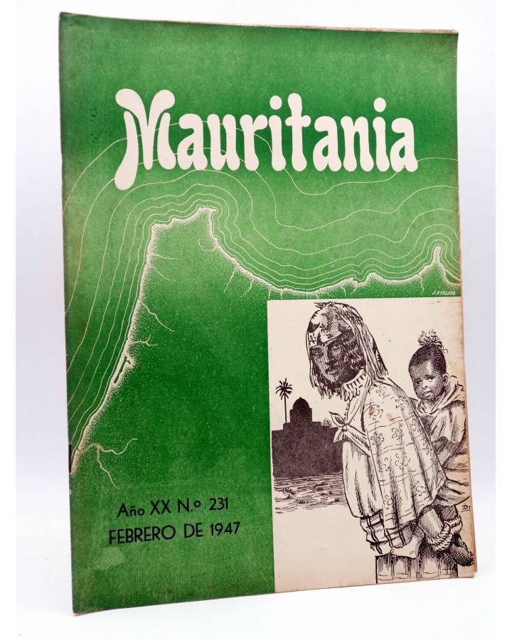 Cubierta de MAURITANIA REVISTA MENSUAL ILUSTRADA 231. TANGER MARRUECOS (Vvaa) PP Franciscanos 1947