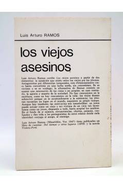 Contracubierta de LA RED DE JONAS. LOS VIEJOS ASESINOS (Luís Artur Ramos) Premia 1981