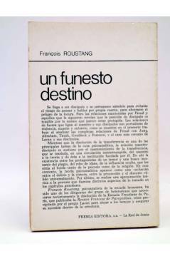 Contracubierta de LA RED DE JONAS. UN FUNESTO DESTINO (François Roustang) Premia 1980