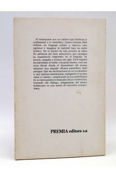 Contracubierta de LIBROS DEL BICHO 2. EN ALABANZA DEL BOLO ALIMENTICIO (C.G. Belli) Premia 1979