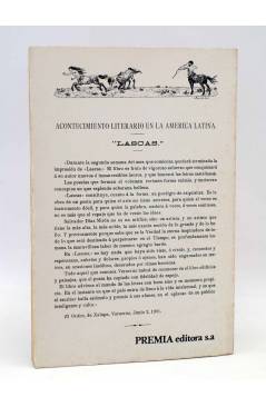 Contracubierta de LIBROS DEL BICHO 3. LASCAS (Salvador Díaz Mirón) Premia 1979
