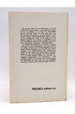 Contracubierta de LIBROS DEL BICHO 5. MEDIO DE CONSTRUCCIÓN (Luís Miguel Aguilar) Premia 1979