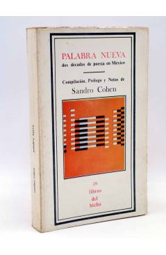 Cubierta de LIBROS DEL BICHO 20. PALABRA NUEVA. DOS DÉCADAS DE POESÍA EN MÉXICO (Sandro Cohen) Premia 1981