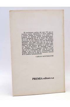 Contracubierta de LIBROS DEL BICHO 39. EVOCACIÓN A RECIFE (Manuel Bandeira) Premia 1982