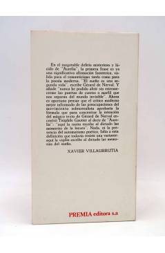 Contracubierta de LA NAVE DE LOS LOCOS 5. AURELIA (Gerard De Nerval) Premia 1980