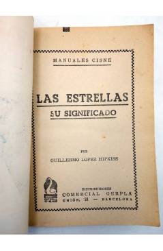 Muestra 1 de MANUALES CISNE 69. LAS ESTRELAS. SU SIGNIFICADO (Guillermo López Hipkiss) Cisne Circa 1960