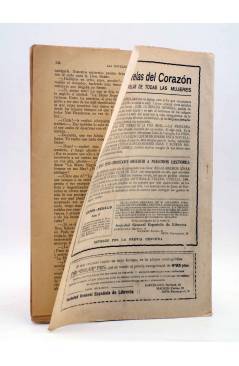 Contracubierta de LAS NOVELAS DEL CORAZÓN. LA PRINCESA MENDIGA 9 (Hugo De América) Vecchi Circa 1920