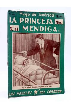 Cubierta de LAS NOVELAS DEL CORAZÓN. LA PRINCESA MENDIGA 44 (Hugo De América) Vecchi Circa 1920