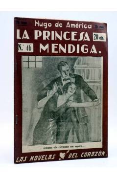 Cubierta de LAS NOVELAS DEL CORAZÓN. LA PRINCESA MENDIGA 46 (Hugo De América) Vecchi Circa 1920