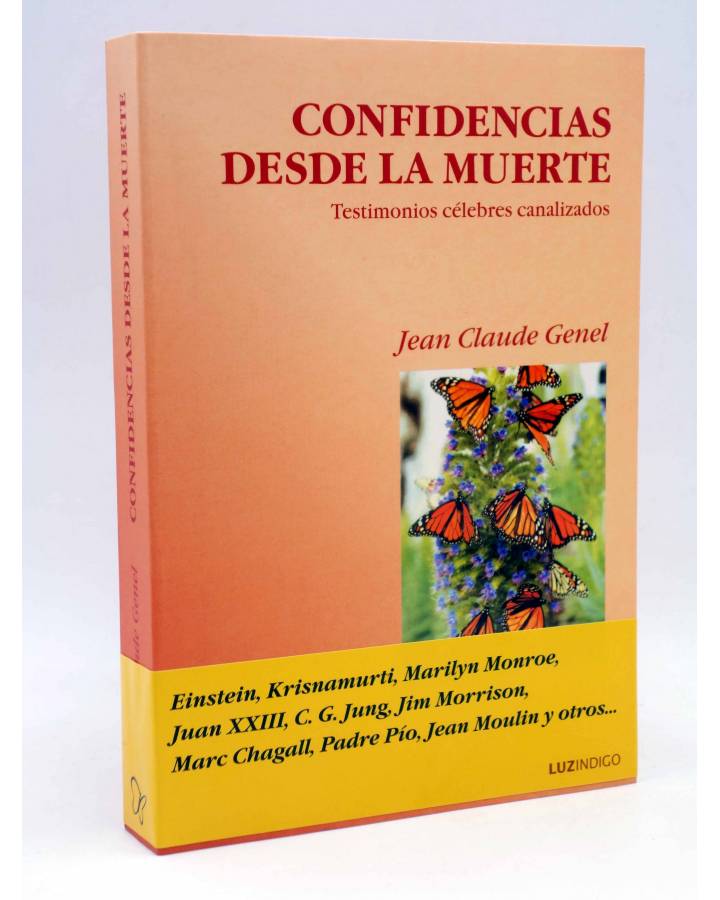 Cubierta de CONFIDENCIAS DESDE LA MUERTE. TESTIMONIOS CÉLEBRES CANALIZADOS (Jean Claude Genel) Indigo 2005
