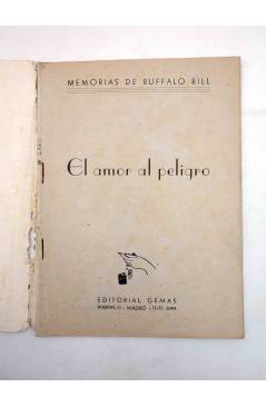 Muestra 1 de MEMORIAS DE BUFFALO BILL 8. EL AMOR AL PELIGRO (E.G. Espinosa / A. López Rubio) Gemas 1946