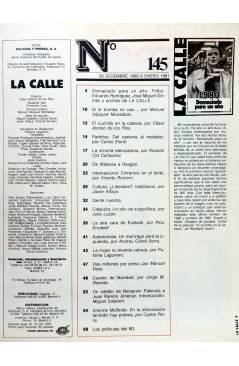 Muestra 1 de REVISTA LA CALLE 145. 1980 DEMASIADO PARA UN AÑO (Vvaa) Cultura y Prensa 1980. TRANSICIÓN
