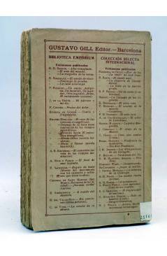 Contracubierta de EL FANTASMA DE LA CALLE DE MIGUEL ÁNGEL (Enrique Bordeaux) Gustavo Gili 1924