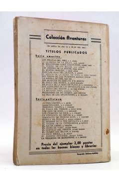 Contracubierta de COLECCIÓN AVENTURAS - POLICIACA 37. JUSTICIA EN LA SOMBRA (Seamark) Marisal 1941