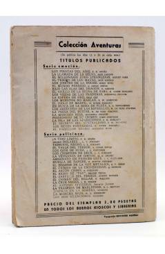 Contracubierta de COLECCIÓN AVENTURAS - POLICIACA 41. LOS SEIS SILENCIOSOS (Seamark) Marisal 1941