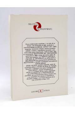 Contracubierta de BIBLIOTECA DE PENSAMIENTO 6. TREINTA CARTAS A CALVINO / SESANTA SIGNOS DEL ANTICRISTO / APLOGÍA DE MEN