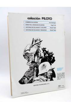 Contracubierta de COLECCIÓN PILOTO 3. HISTORIAS DE SOLDADOS Y JUGLARES (Sergio Toppi / Milo Milani) Valenciana 1982