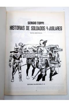 Muestra 1 de COLECCIÓN PILOTO 3. HISTORIAS DE SOLDADOS Y JUGLARES (Sergio Toppi / Milo Milani) Valenciana 1982