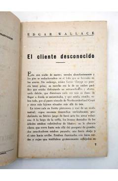 Muestra 1 de COLECCIÓN AVENTURAS. EL CIENTE DESCONOCIDO (Edgar Wallace) EPESA 1946