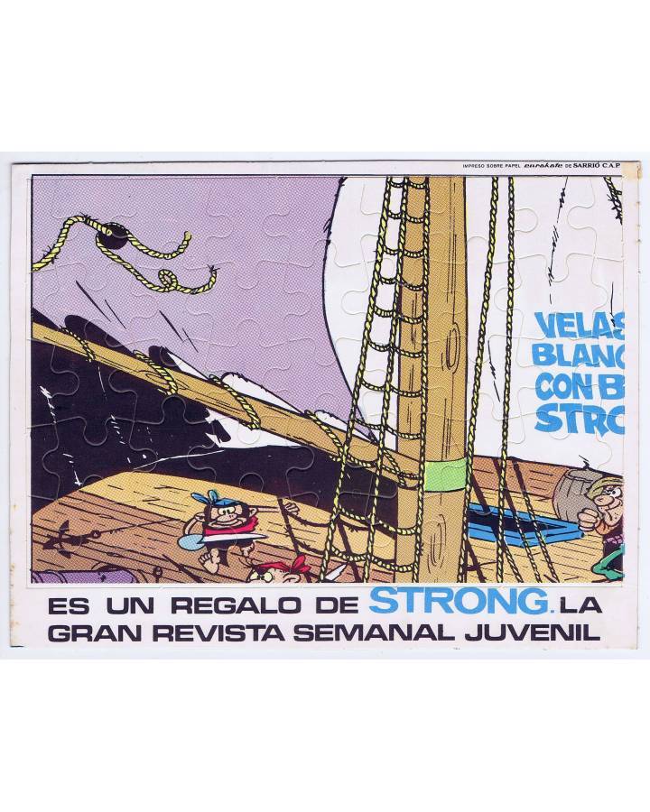 Cubierta de REVISTA STRONG. PUZZLE VIEJO NICK VELAS BLANCAS BARBANEGRA 1 (Remacle) Argos 1970