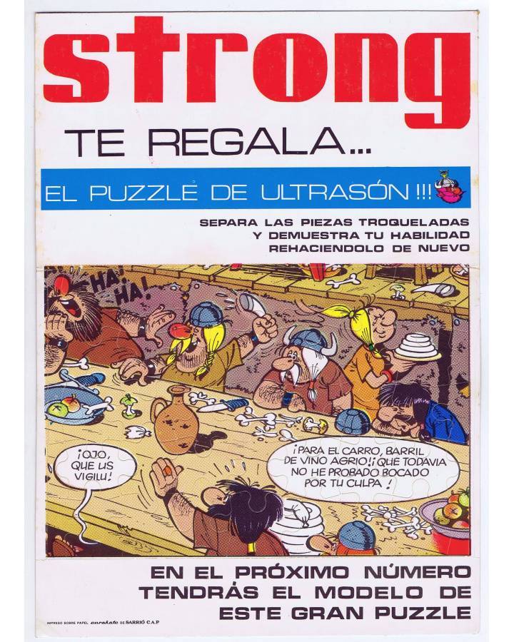 Cubierta de REVISTA STRONG. PUZZLE ULTRASÓN EL VIKINGO 2 (Remacle) Argos 1970