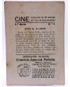 Contracubierta de CROMO CINE. COLECCIÓN DE 19 ARTISTAS DE FAMA MUNDIAL 4ª Serie nº 4. ANNA Q. WILSON. Evaristo Juncosa P