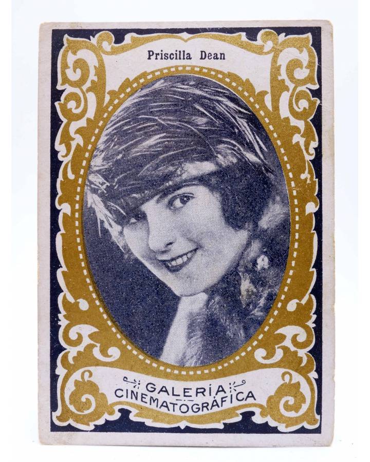 Cubierta de CROMO GALERÍA CINEMATOGRÁFICA Serie B nº 12. PRISCILLA DEAN. Chocolates Riucord Circa 1930