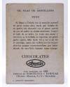 Contracubierta de CROMO GIL BLAS DE SANTILLANA XXXII. Chocolates Amatller Circa 1930