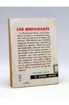 Contracubierta de LOS BUSTAMANTE 3. LA LEY TIENE DOS CARAS (J. Mallorquí) Cid 1962