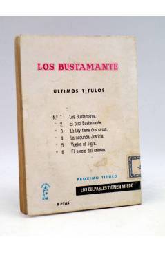 Contracubierta de LOS BUSTAMANTE 7. FLORES EN LA SEPULTURA (J. Mallorquí) Cid 1962