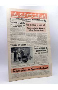 Cubierta de LUCHA. DIARIO PROVINCIAL DEL MOVIMIENTO. TERUEL 16 DE AGOSTO DE 1975 (Vvaa) Lucha 1975. FALANGE