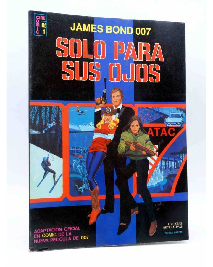 Cubierta de CINE COMIC 1. JAMES BOND 007 SOLO PARA TUS OJOS. ERSA 1981