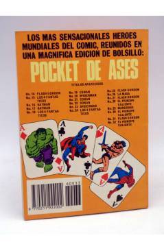 Contracubierta de SERIE CLÁSICOS POCKET DE ASES 33. MANDRAKE EL MAGO (Lee Flak) Bruguera 1983