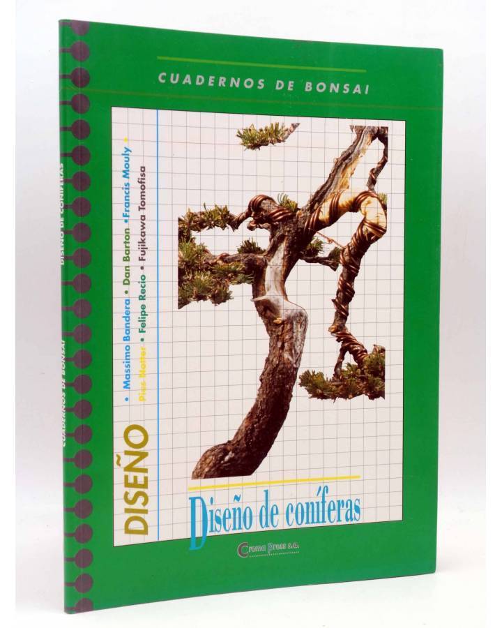 Cubierta de CUADERNOS DE BONSAI. DISEÑO CONÍFERAS (Dirección Editorial: Miguel Mas) Croma Press 1983