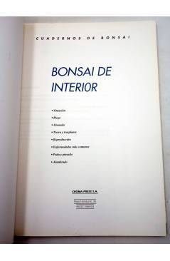Muestra 1 de CUADERNOS DE BONSAI. DISEÑO CONÍFERAS (Dirección Editorial: Miguel Mas) Croma Press 1983