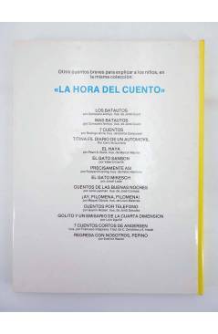 Contracubierta de LA HORA DEL CUENTO. DOCE CUENTOS DE LOS HERMANOS GRIMM (Hnos Grimm / José Correas) Juventud 1987