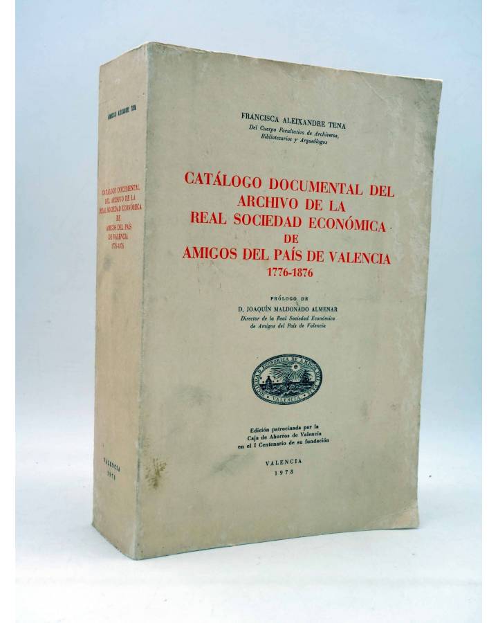 Cubierta de CATÁLOGO DOCUMENTAL DEL ARCHIVO DE LA REAL SOCIEDAD ECONÓMICA DE AMIGOS DEL PAÍS DE VALENCIA 1776-1876 (Fca.