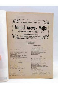 Muestra 1 de CANCIONERO 99. MIGUEL ACEVES MEJÍA. DISCOS RCA Nº 2. Bistagne 1964