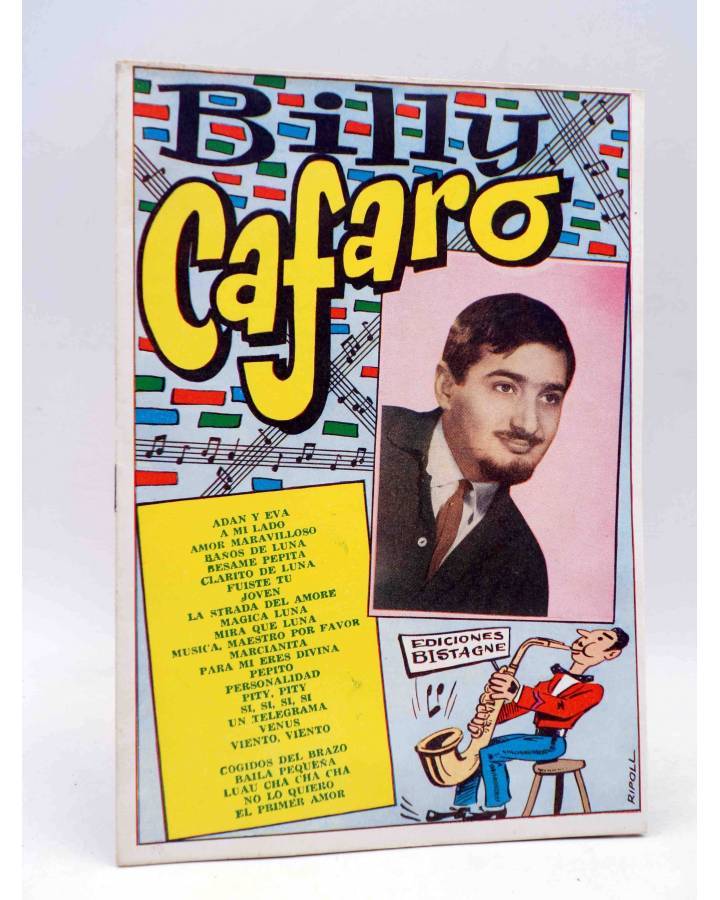 Cubierta de CANCIONERO. BILLY CAFARO. ÉXITOS EN DISCOS FONTANA. Bistagne 1961